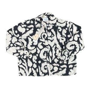 The Wolf Gang - Indiana Soft Shirt in Ikat Beige & Black